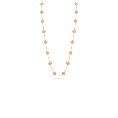 VAN CLEEF ARPELS VINTAGE ALHAMBRA LONG NECKLACE, 20 MOTIFS VCARN9T000